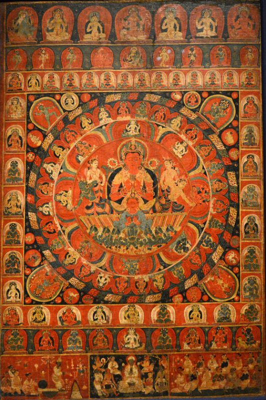 05-1 Mandala of the Sun God Surya Kitaharasa, 1379, Nepal - New York
